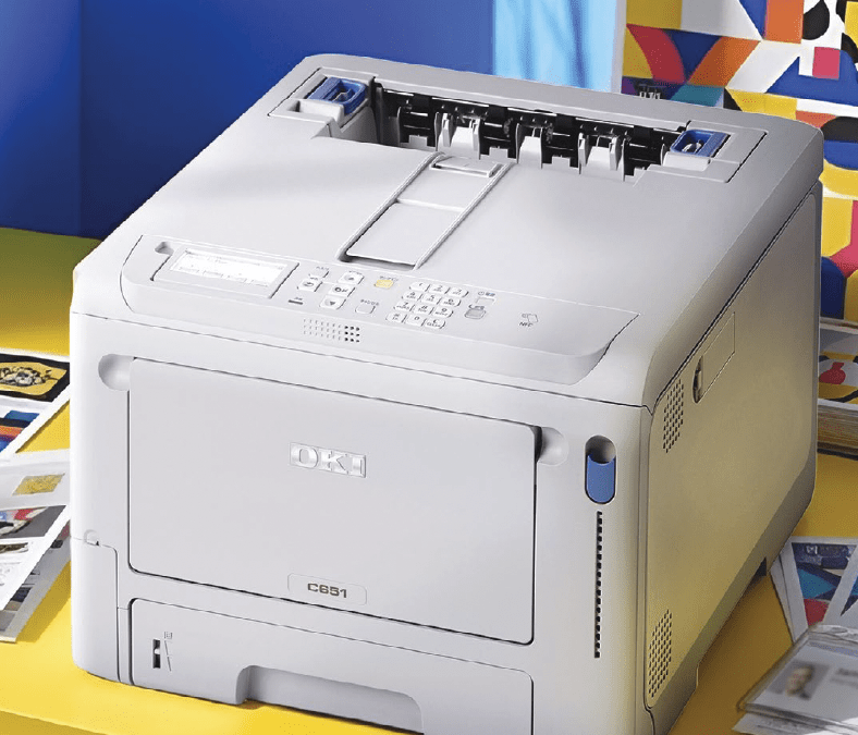 OKI C651dn A4 LED Printer front view